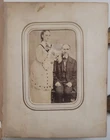 CDV FAMILY ALBUM CONNECTICUT CIVIL WAR INFANTRY SOLDIER & SWORD 2 DOG TINTYPES