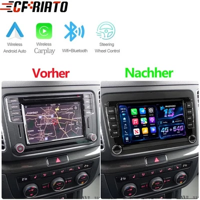 Für VW Sharan 7N Seat Alhambra II 2010-2022 4G+64GB Carplay Autoradio Android 15 - Bild 1 von 4