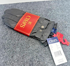 Chaps Men's Genuine Leather Gloves Black XL New With Tags NWT MSRP $60