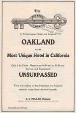 1907 Key Route Inn Oakland CA Print Ad – Cool Hotel & Electric Railway Train Pix