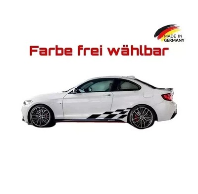 Rennstreifen Auto Aufkleber Sticker Seitenstreifen Tuning Viperstreifen #40
