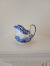 Vintage Copeland Spode Blue Italian Low Round Jug  -  Rare