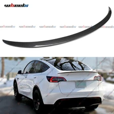 For 2020-2024 Tesla Model Y OE-Style Paint Carbon Fiber Rear Trunk Spoiler Wing