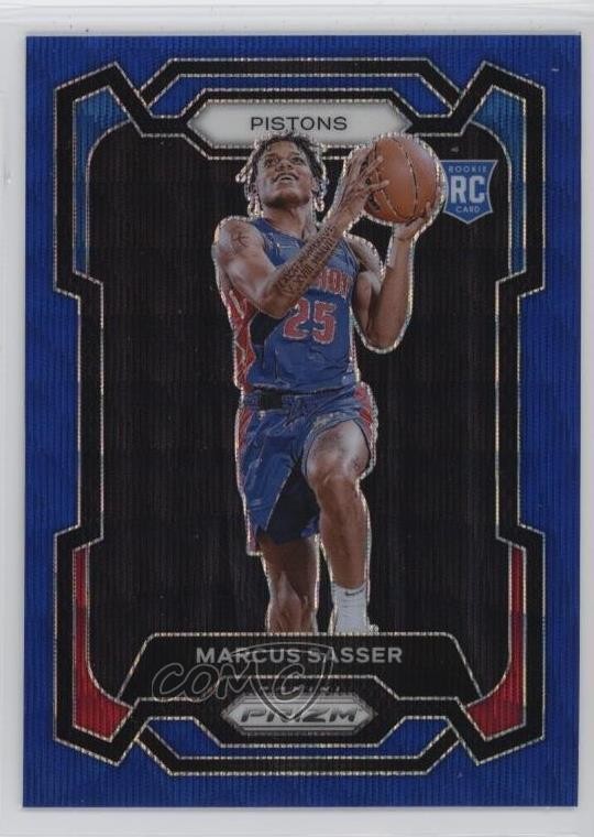 2023-24 Panini Prizm Blue Wave Prizm Marcus Sasser #174 rf2