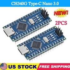 2x ATmega328P CH340 Type-C NANO V3.0 Module 5V 16M Development Board US