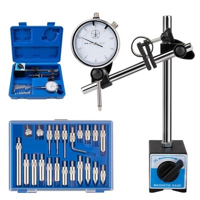 Magnetic Dial Indicator with 22-Piece Accessories