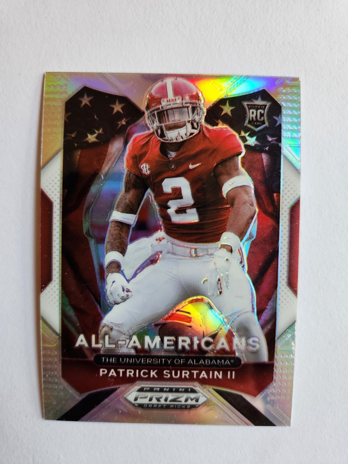 2021 Panini Prizm Draft Patrick Surtain #199 All Americans Rookie Card RC Prizm