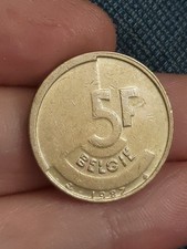 1987 Belgium 5 Five Francs - Dutch Text - World Coin - Belgian - Europe T126