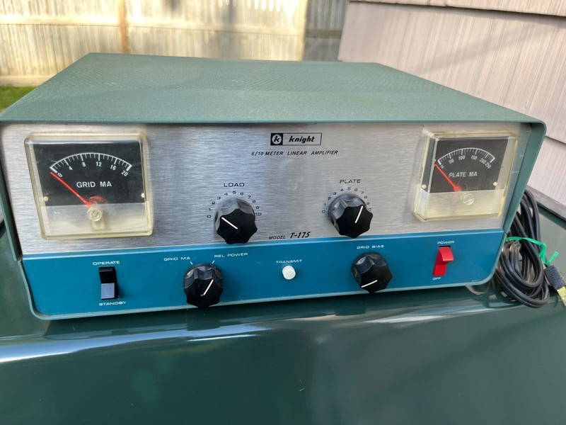 Knight T-175 6/1O Meter Linear Amplifier Ham Radio Untested Powers On Nice