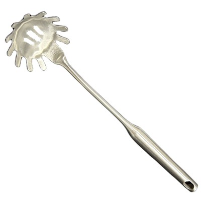 Pasta Spoon Server 304 Stainless Steel Slotted Spaghetti Ladle Kitchen Colander