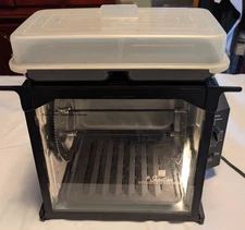 Ronco Jr. Showtime Pro Model 2500 Black Rotisserie & BBQ Oven (With Extras)