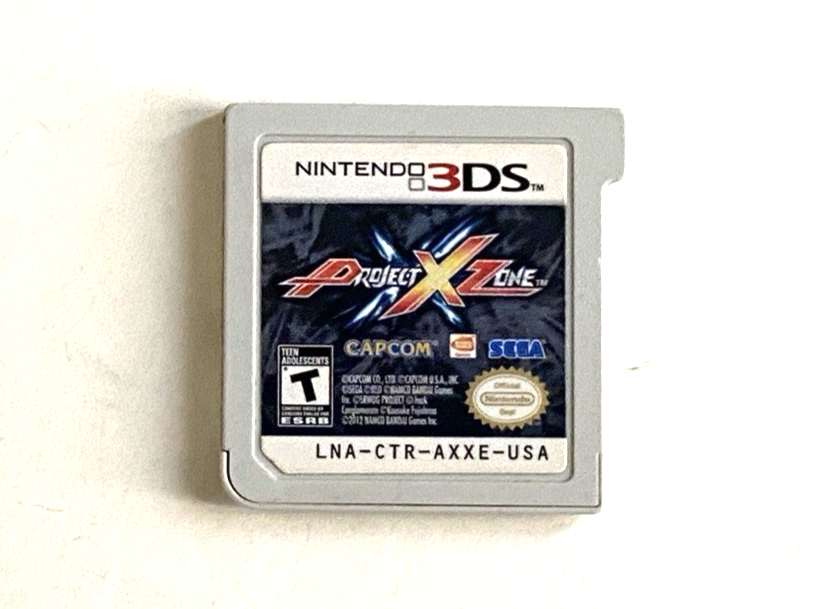 Project X Zone 1 Nintendo 3DS Game Case Damaged RPG Tactics Namco