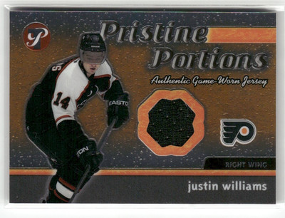 2003-04 Topps Pristine Pristine Portions Jersey Justin Williams #PPJ-JW 