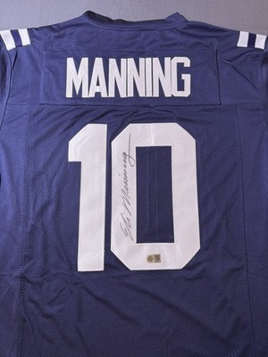 Signed Ole Miss Eli Manning Autographed Custom Jersey w/COA