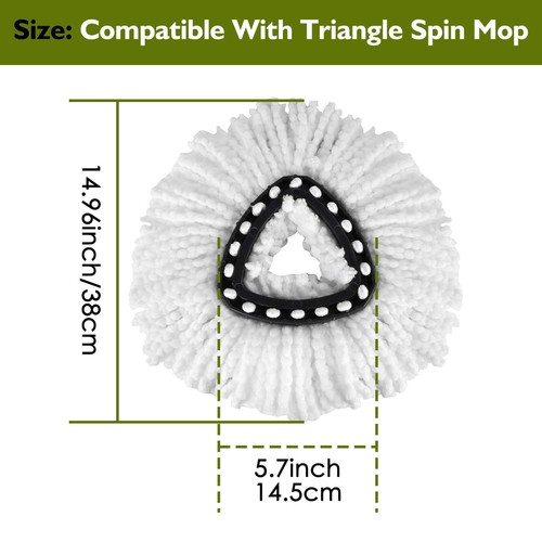 4 Pack EasyWring Spin Mop Head Replacement - Mop Replace Head Compatible with... - Picture 4 of 8