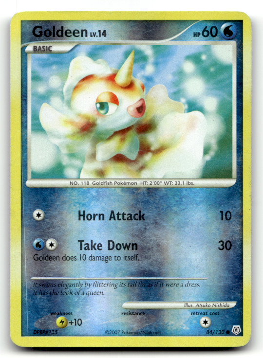 Goldeen 84/130 Reverse Holo Common Diamond and Pearl LP