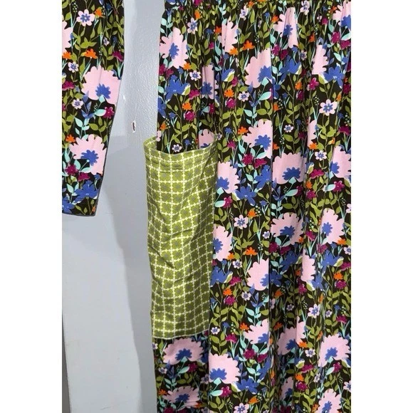 Matilda Jane 435 girls floral patchwork pocket knit long sleeve dress size 16 - Image 2 of 4