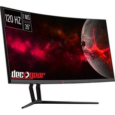 Deco Gear 35" Curved Gaming Ultrawide Monitor, 3440x1440, 120 Hz, 1ms MPRT, (Ope