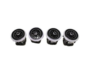 2015 - 2020 AUDI A3 S3 RS3 DASH PANEL A/C AIR VENT GRILL SET SILVER OEM