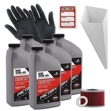 Factory Racing Parts 10W40 5Qt Oil Change Kit For Honda TRX500FA Rubicon 2015-19 38.39 per gallon