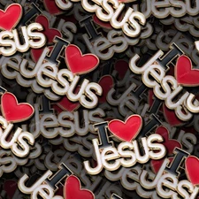 I Love Jesus 42 - 18"x46" Hydrographic Film Hydro Dipping