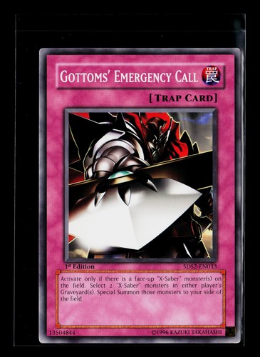 Gottoms' Emergency Call [1st Edition] 5DS2-EN033 YuGiOh Starter Deck: Yu-Gi-Oh! 5D's 2009 card