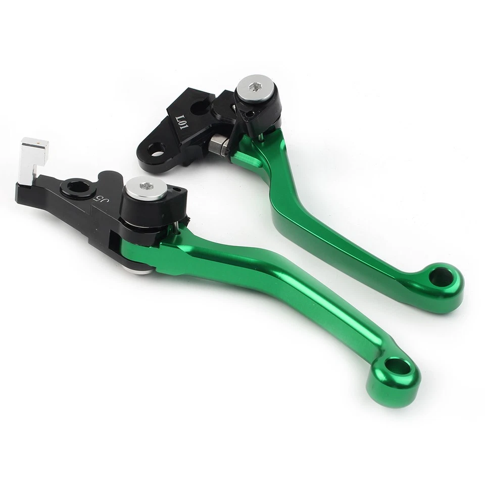 Palancas de embrague de freno pivote verde para Honda XR250 1995-2007 XR400 Foto 4 de 4
