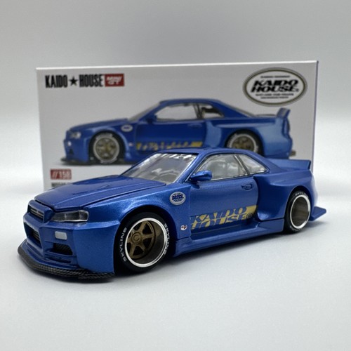 Mô hình xe Nissan Skyline GT-R (R34) Kaido Works (V2 Aero) SHINJUKU V2 tỉ lệ 1:64 KHMG158 Mô hình xe Nissan Skyline GT-R (R34) Kaido Works (V2 Aero) SHINJUKU V2 tỉ lệ 1:64 KHMG158