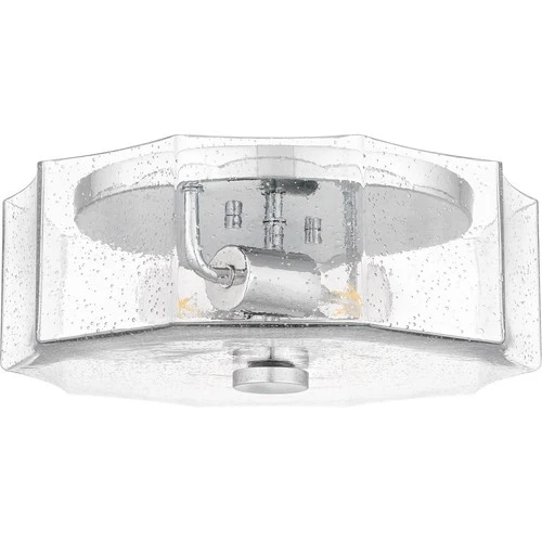 Polished Chrome Two Light Flush Mount from the Quoizel Flush Mount Collection - Picture 2 of 7