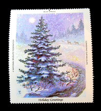 Vintage Cinderella Stamp Holiday Greetings 1983 Blue Spruce Winter MNH
