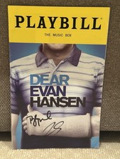 Dear Evan Hansen Signed Playbill Broadway Taylor Trensch Josh Strobl