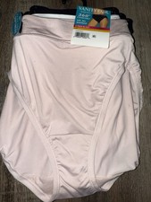 Vanity Fair Radiant Womens Hi-Cut Underwear Panties 3-Pair Polyester  L/7