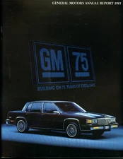 General Motors Annual Report 1983 Fiero 1984 Corvette Delta 88 Regal