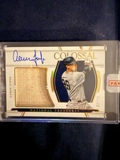 2022 National Treasures - Colossal Material Signatures Aaron Judge HoloGold /10