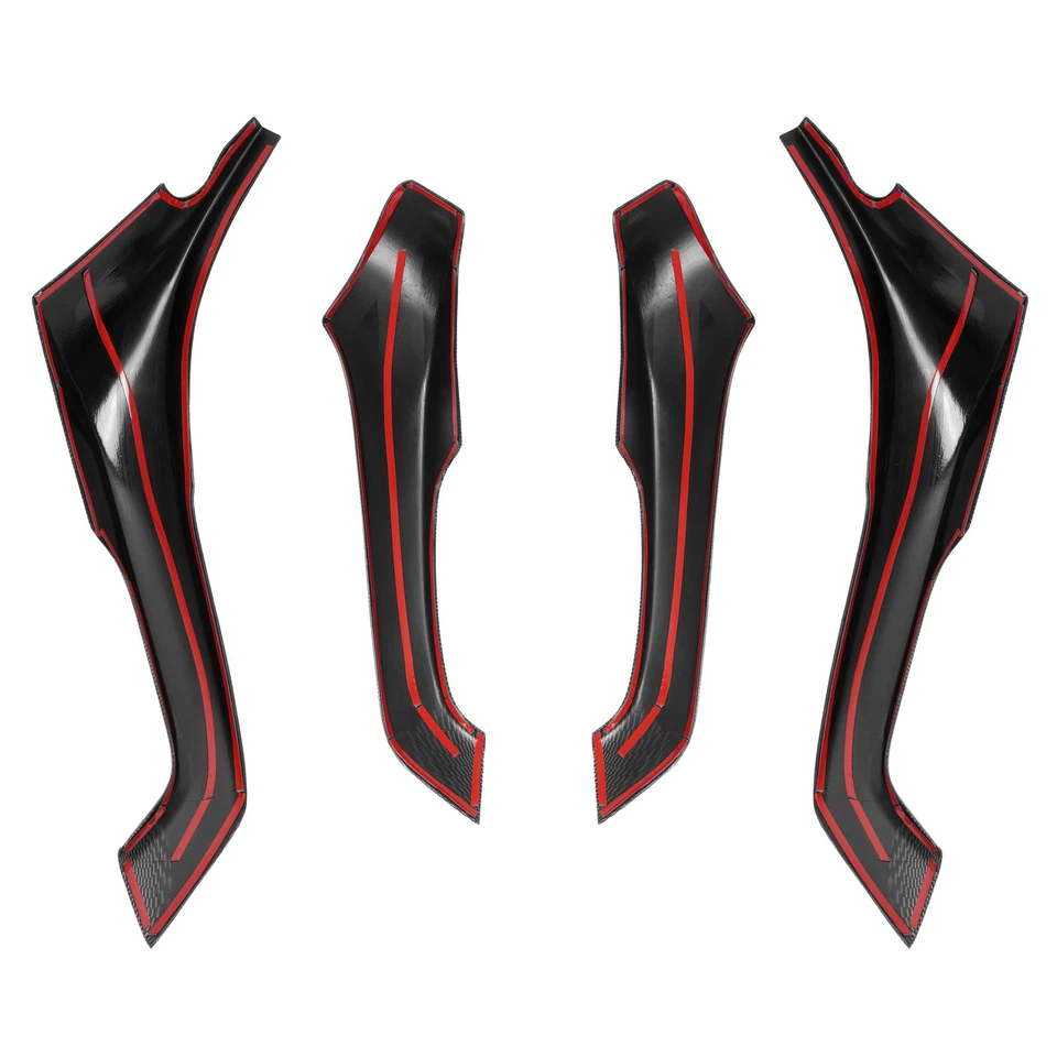 Fits Acura TSX 2009-2014 Interior Door Armrest Cover Trim Carbon Fiber Look 4pcs Foto 4 de 4