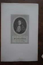 MARQUIS DE LOUVOIS (1641-1691) PORTRAIT. ORIGINAL 1825 ENGRAVING. -F