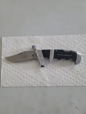 Vintage ''The Black Defender'' Stainless Steel Knife/Made in Japan