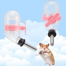 Stainless steel head Hamster Water Dispenser Pet Drinking  Dogs Rabbit Hamster