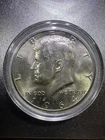1964 Kennedy Half Dollar Coin, 90% Silver, Almost Uncirculated