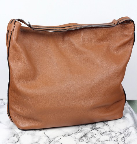 Rebecca Minkoff Tan Brown Grainy Leather Hobo Shoulder Shopper Bag - Picture 9 of 14