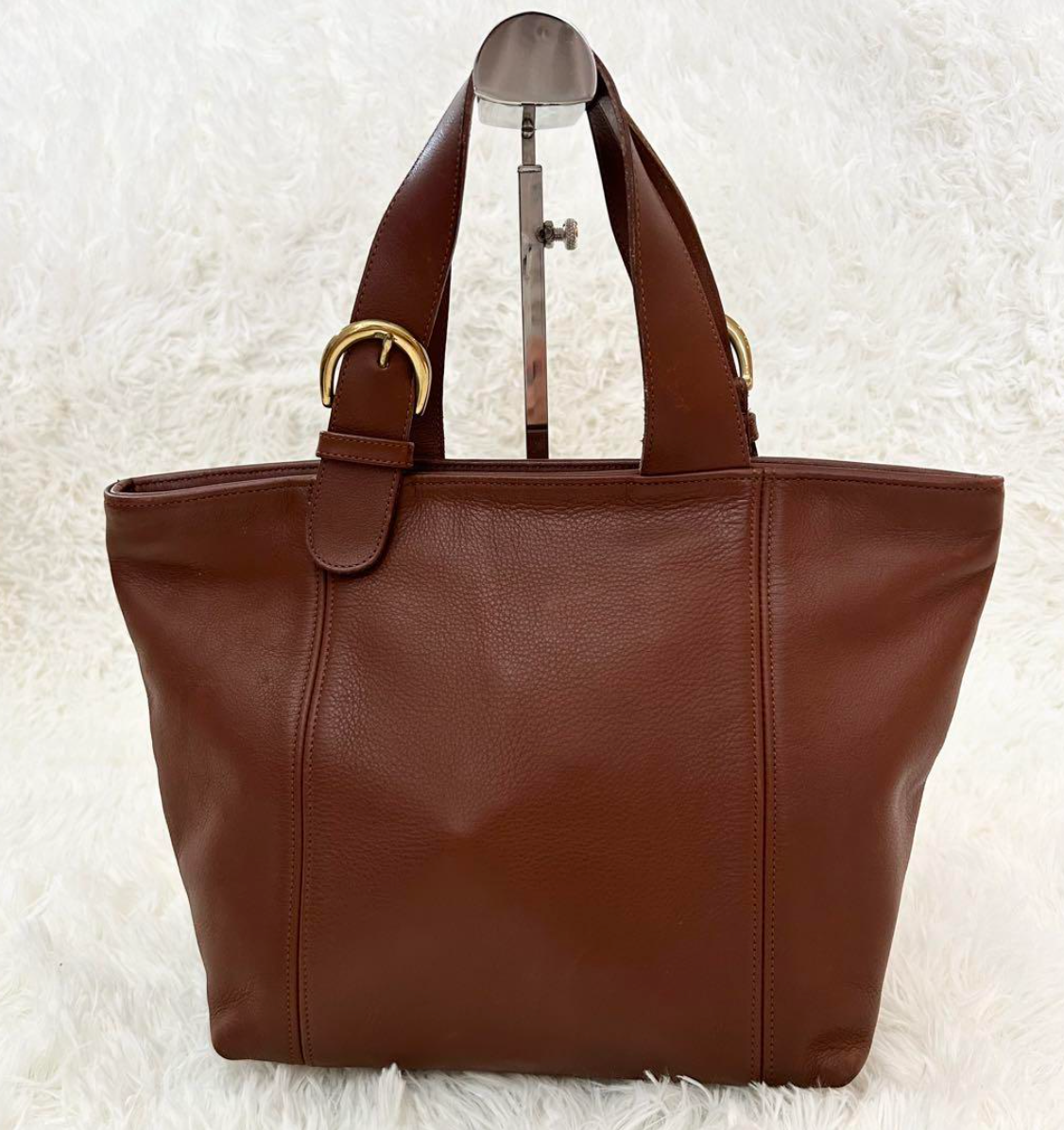 バッグ vintage OLD COACH brown hand bag 4133 OLD COACH Vintage 4133 Hand/Tote Bag -Brown Leather - Good