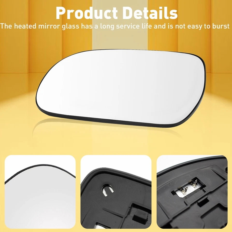 For 2004-09 Lexus RX300 RX330 RX350 RX400H Driver Side Left Mirror Glass Heated - Imagem 4 de 4