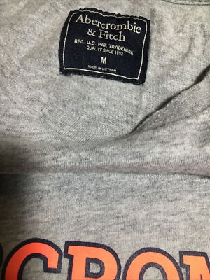Vintage Abercrombie And Fitch T Shirt Single Stitch Spellout Mens