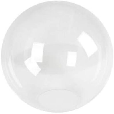 KastLite 16'' Clear Acrylic Lamp Post Globe | 5.25'' Neckless Opening