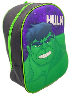 Marvel Avengers Hulk Smash Kids Backpack Set - 5 Piece, 16" Backpack + Lunch Bag, Officially Licensed