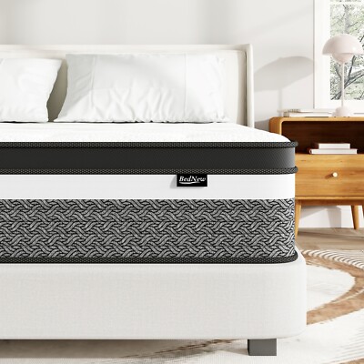 10'' 12'' 14'' Hybrid Spring Gel Memory Foam Queen Mattress Twin Full King Size 