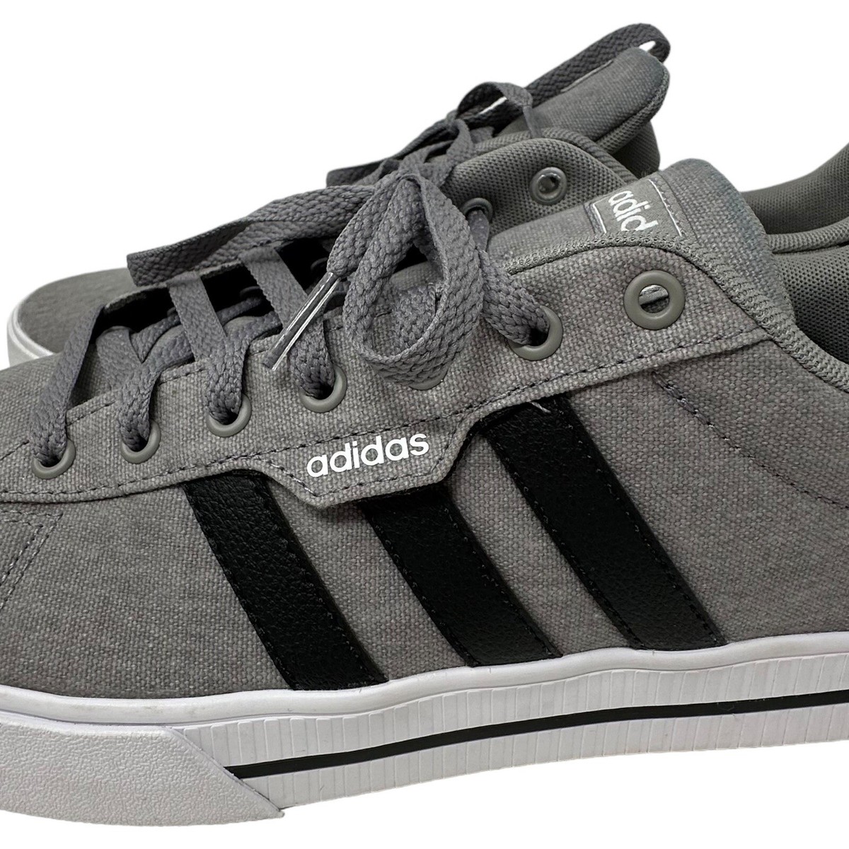 Adidas‎ Daily 3.0 Mens 12 Gray Canvas Skateing Shoes Sneakers Casual FW3270 Adidas Daily 3.0 FW3270 Dove Grey Canvas Ortholite Sneaker  main image 4