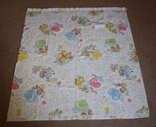 Vintage Satin Edge Boy Girl Unisex Heart Balloon Baby Blanket Acrylic 41x44