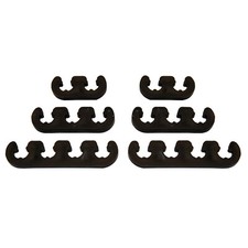 Black 6 Piece Set Spark Plug Wire Seperator Kit 7 To 9 Mm