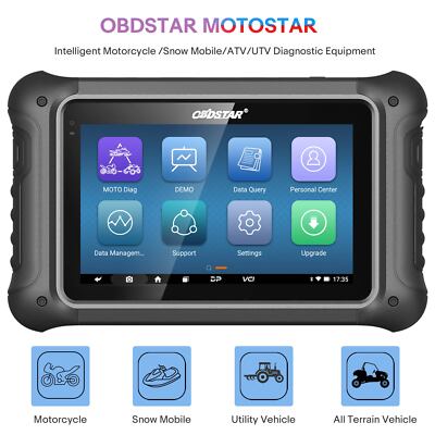 OBDSTAR MOTOSTAR Diagnostic Scan Help Data/Fault Guidance For Motor/Snow/ATV/UTV